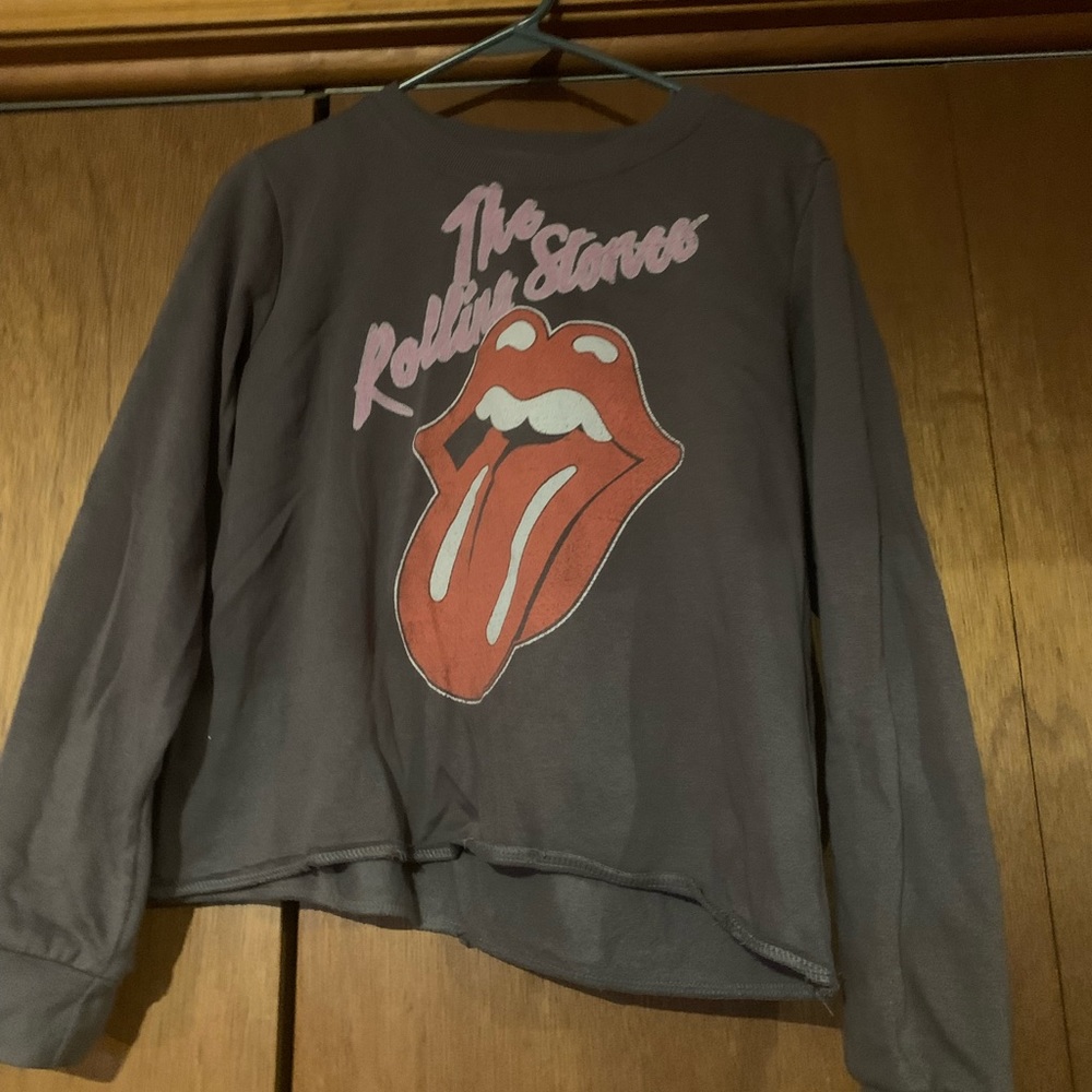 Rolling Stones cropped sweatshirt
